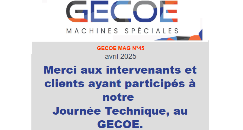 GECOE Mag de mai 2025, numero 45
