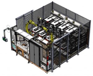 Lire la suite à propos de l’article Cellule d’assemblage automatisée avec approvisionnement en bacs