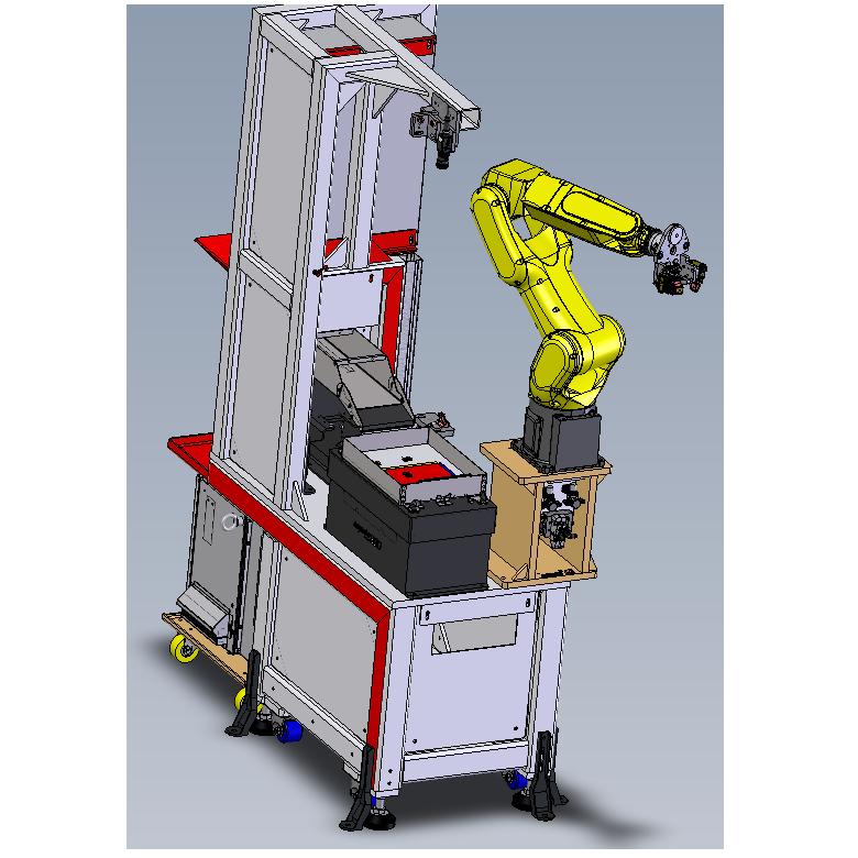 You are currently viewing Cellule robotisée de pose écrou tôle sur outil d’assemblage.